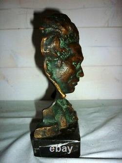 1920/1930 Buste de Beethoven en bronze Pierre LE FAGUAYS SCULPTURE ART DECO