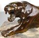 1920/1930 Georges Garreau Statue Sculpture Animaliere Art Deco Bronze Panthere