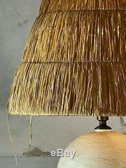 1950 LAMPE CERAMIQUE ART-DECO MODERNISTE BAUHAUS SCULPTURE Vallauris Besnard