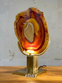 1970 WILLY DARO LAMPE AGATHE SCULPTURE SHABBY-CHIC Maria Pergay Jansen ART-DECO