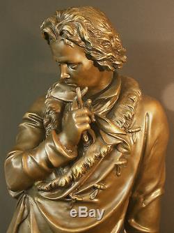 AA 1930 grand bronze de Beethoven sculpture statue 21kg73cm art déco musique TBE