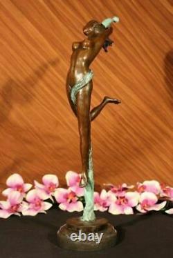 Aldo Vitaleh Prima Ballerine Art Déco Statue Bronze Figurine Sculpture Ouvre