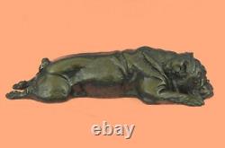 Anglais Bouledogue Art Déco Chaud Bronze Sculpture Fait à la Main Figurine Nr
