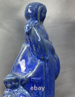 Annie Mouroux Rare Sculpture Art Deco Ceramique Bretonne Signee Quimper Sèvres