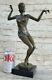 Art Déco Bronze Charleston Dancer Figurine Par Chiparus Sculpture Statue