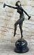 Art Déco Grand Classique Danseuse Signée Chiparus Bronze Figurine Sculpture