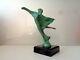 Art Déco Max Le Verrier Danseuse Au Voile Statue Mascotte