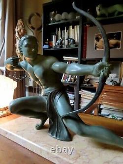 Art Deco Sculpture Salvatore Melani Archer Athlete 1930