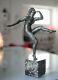 Art Deco Statuette Bronze Danseuse Par René André Varnier
