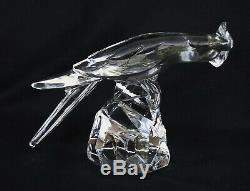 BACCARAT & Georges CHEVALIER Sculpture Perruche Cristal Art Déco ca 1930