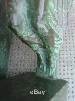 BRONZE serre-livres BOULAY-HUE cire perdue VALSUANI sculpture MUSE bookends