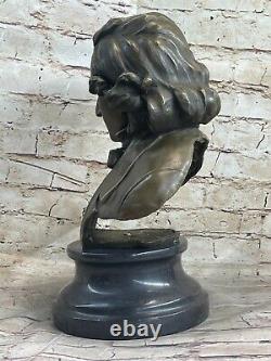 Beethoven Buste Musée Qualité Bronze Sculpture Statue Figurine Art Déco