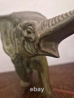 Belle Sculpture Animaliere Art Deco Éléphant Eléphanteau régule Sans Socle