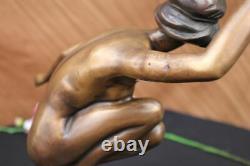 Bronze Art Déco Statue Sculpture Figurine Ornement Signée A. Gory Figure