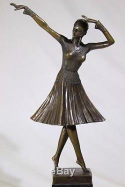 Bronze D. H. (Demetre Haralamb) Chiparus numéroté en gesigneerd Art Deco bronz