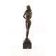 Bronze Marbre Moderne Art Deco Statue Sculpture Nue Erotique Femme Be-16