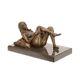 Bronze Marbre Moderne Art Deco Statue Sculpture Nue Erotique Femme Dsec-23