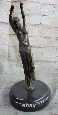 Bronze Sculpture Art Déco 10 Grand Danseuse Signée Chiparus Statue Maison Déco