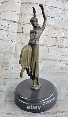 Bronze Sculpture Art Déco 10 Grand Danseuse Signée Chiparus Statue Maison Déco