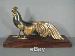 Bronze Style Art Déco Coq De Bruyère Sculpture Animalière Ancienne