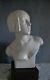 Buste Sculpture Femme Art Deco Céramique Craquelée G. Trinque Signé Vers 1925