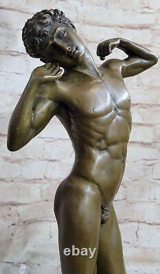 Chair Musculaire Homme Bronze Sculpture Statue Figurine Art Deco Famous Artiste