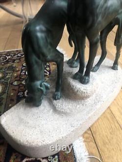 Circa 1930 Jules Masson Edition Max Le Verrier Ancienne sculpture Art Deco