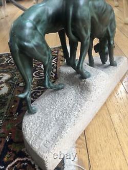 Circa 1930 Jules Masson Edition Max Le Verrier Ancienne sculpture Art Deco