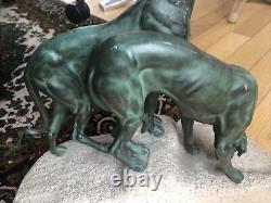 Circa 1930 Jules Masson Edition Max Le Verrier Ancienne sculpture Art Deco