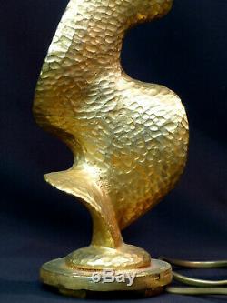 D Pied de lampe art contemporain design De Waël Fondica bronze doré 34cm3kg déco