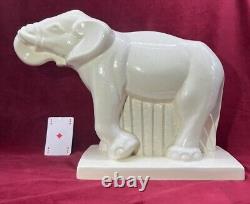 Elefant Elephant Lemanceau Sculpture Statue Objets Animal Craquele Art Deco 1930