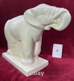 Elefant Elephant Lemanceau Sculpture Statue Objets Animal Craquele Art Deco 1930