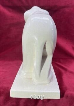 Elefant Elephant Lemanceau Sculpture Statue Objets Animal Craquele Art Deco 1930