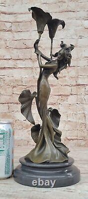 Femme Sculpture Art Déco Bureau à Domicile Décor Repas Pièce Statue Cadeau