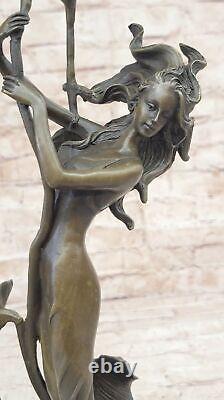 Femme Sculpture Art Déco Bureau à Domicile Décor Repas Pièce Statue Cadeau