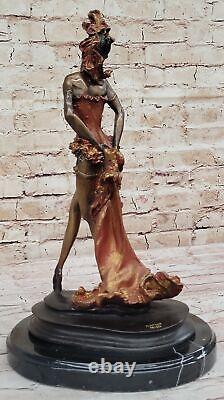 Flamenco Danseuse Art Déco / Nouveau Spéciale Patine Fille Bronze Déco