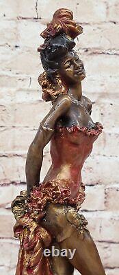 Flamenco Danseuse Art Déco / Nouveau Spéciale Patine Fille Bronze Déco