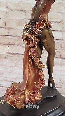 Flamenco Danseuse Art Déco / Nouveau Spéciale Patine Fille Bronze Déco