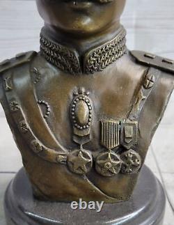 Fonte Art Déco Reza Shah Pahlavi le Grand Vrai Républicain F Famous Bronze