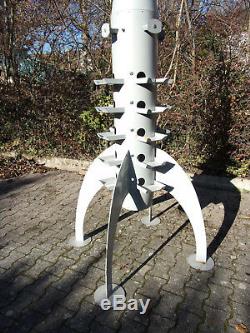 Fusee Metal Deco Art Sculpture Lampe Design Vintage Atelier Usine Loft Tintin
