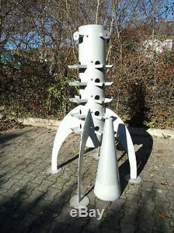 Fusee Metal Deco Art Sculpture Lampe Design Vintage Atelier Usine Loft Tintin