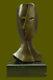 Gia Chiparus Solide Bronze Sculpture. Abstrait Art Déco Nouveau Picasso Dali Art