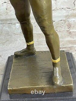 Grand Art Déco Français Pierrot le Clown Fonte Bronze Sculpture Domestique