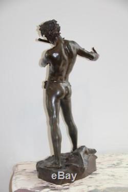 Grande Sculpture Bronze l'improvisateur Signee Felix Charpentier 1890