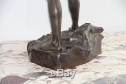 Grande Sculpture Bronze l'improvisateur Signee Felix Charpentier 1890