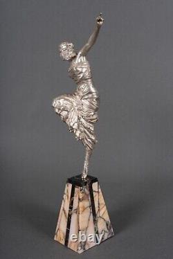 Grande sculpture Art déco par Paul Philippe danseuse russe H5432