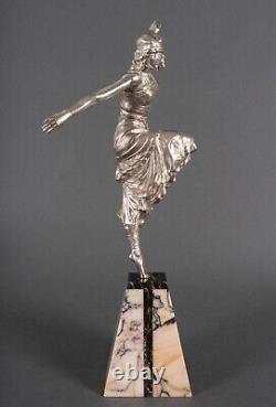 Grande sculpture Art déco par Paul Philippe danseuse russe H5432