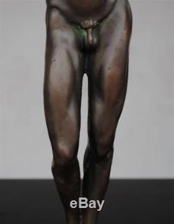 Homme nu bronze Art déco anonyme