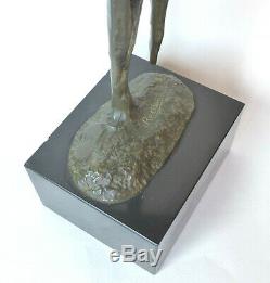 Important bronze Irénée Rochard moineau sur une branche sculpture XXe Art Déco