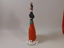 La Belle Andalouse, Catherine BARJANSKY 1890/1965, Sculpture Art Déco en Faïence